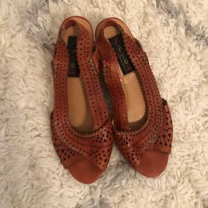 Vintage women’s espadrilles wedges 39.5 9.5